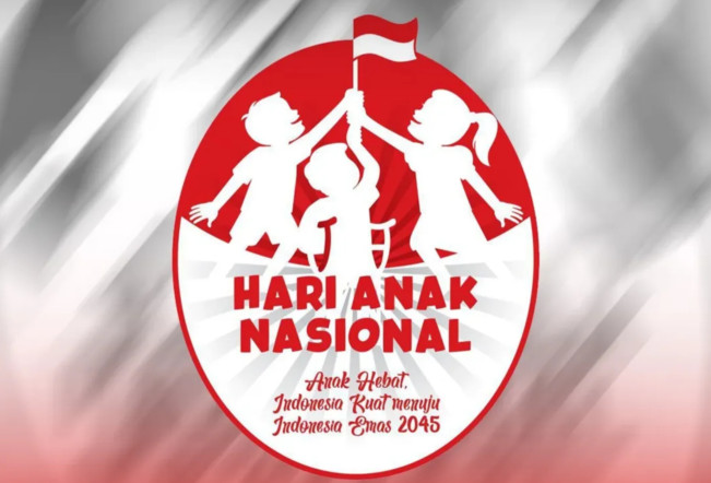 Logo Hari Anak Nasional 2025. [Instagram]